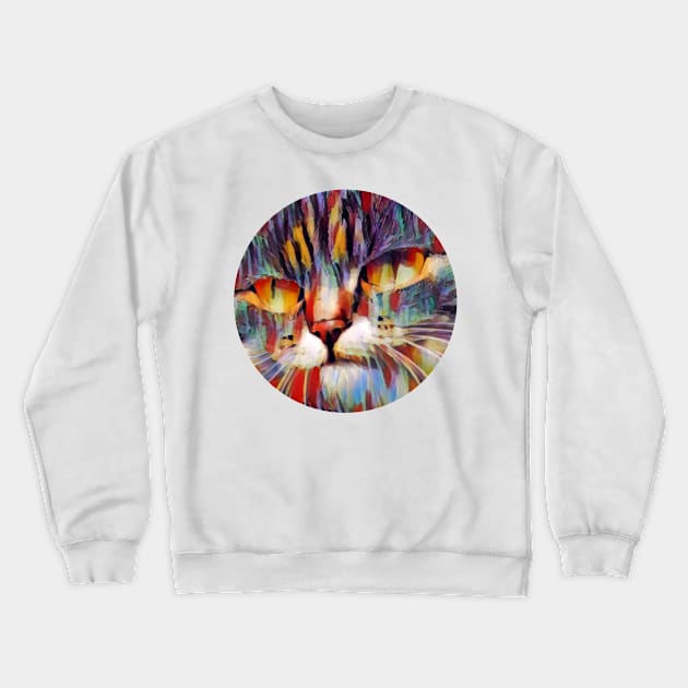 Amusing floppy cat Crewneck Sweatshirt by GoranDesign